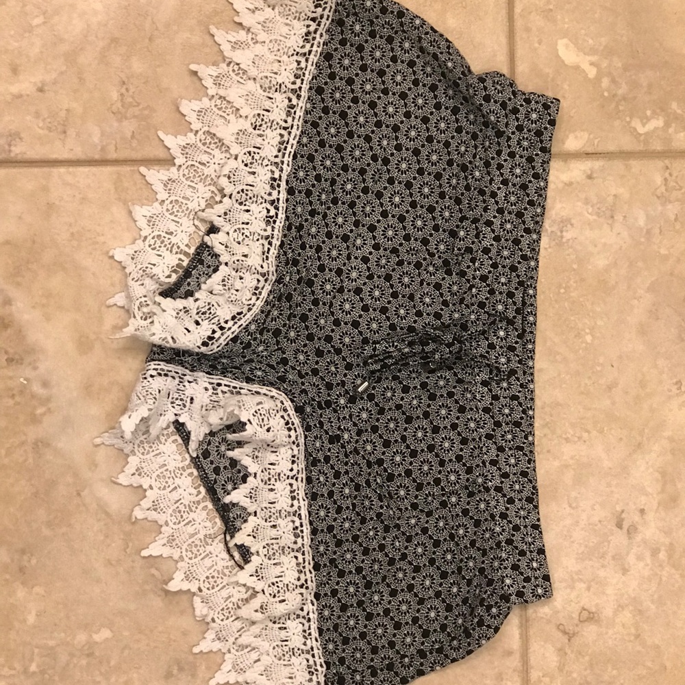 Black and White Shorts